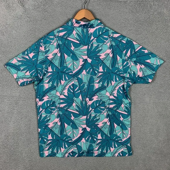 Bad Birdie Palmnado &‎ Blue Dreams Polo Shirt Mens 2XL Stretch Golf Lot of 2